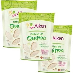 Pack x 6: Harina de Quinoa Lavada Natural Aiken 250 g.