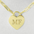 Collar Lock Heart grabado dorado (PRE VENTA) - comprar online