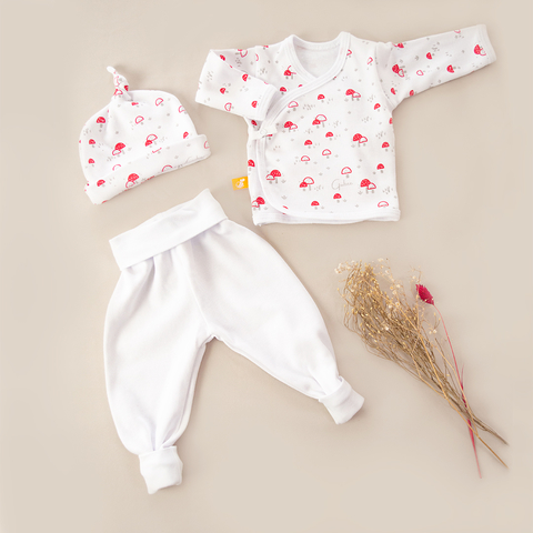 set honguitos rojos - Gubee - ropa de bebé -