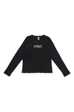 Remera de rib Rebel (ART 3297) - comprar online