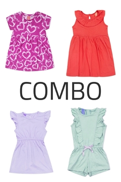 4 Vestidos/Monos - Kids Girls (Combo 146)