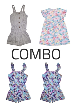 4 Vestidos/Monos - Junior Girls (Combo 16)