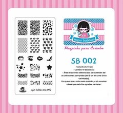 Placa de Stamping Sugar Bubbles SB 002