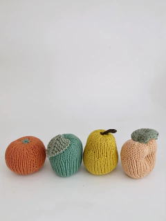 Set frutas tejidas - tienda online