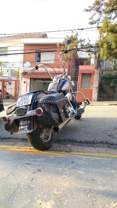 Kit Guidão Seca Sovaco - 14" Pol. Altura - Tubo 1.1/4" Pol. CURVE - CROMADO - Harley Davidson - Heritage - loja online