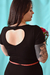 Vestido Corazón manga corta (negro) - comprar online