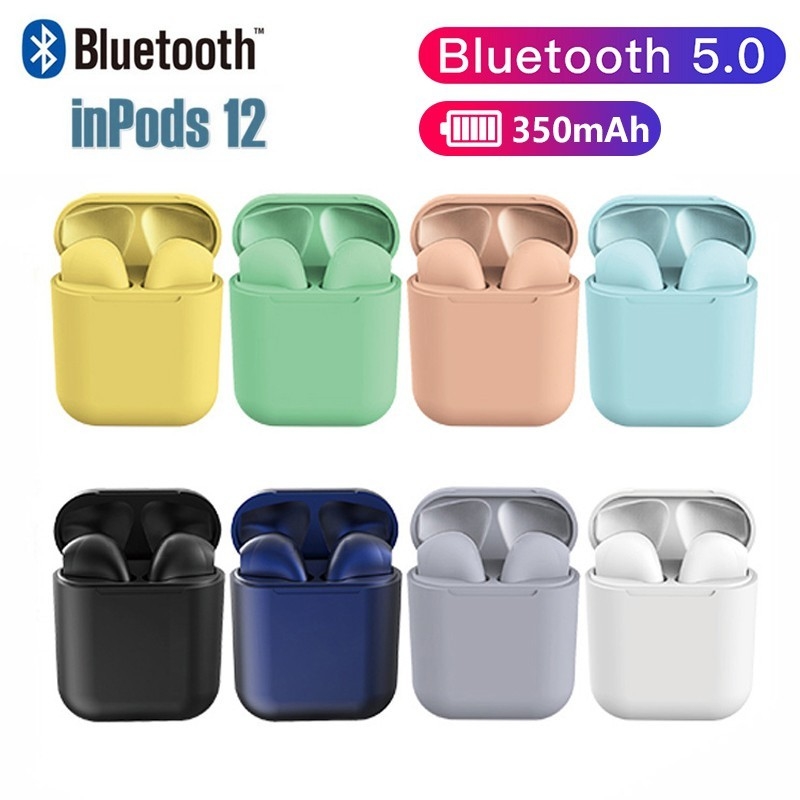 Auricular Bluetooth i12 tipo Apple TODOS LOS COLORES