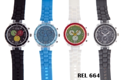 COMBO X 6 RELOJES SILVER COD. 664