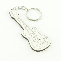Chaveiros Personalizados - MDF Branco - Infantil - Guitarra