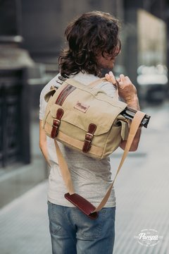 Bolso Cronista para equipo fotográfico - Beige - Pampa