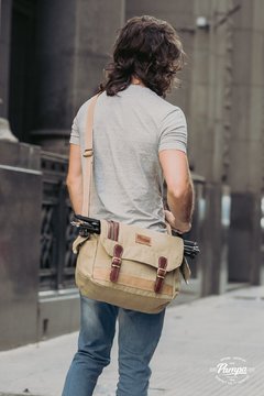 Bolso Cronista para equipo fotográfico - Beige - Pampa