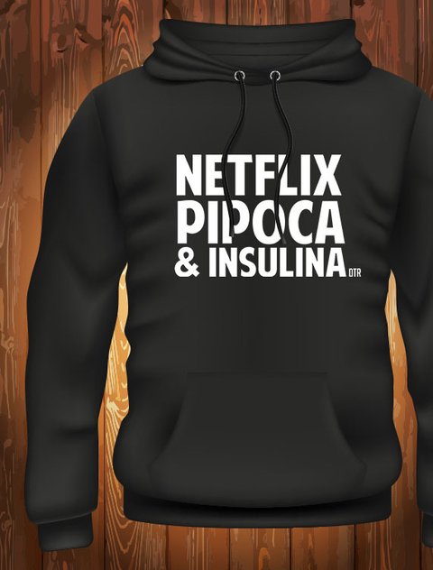 Moletom | Netflix, Pipoca & Insulina - comprar online