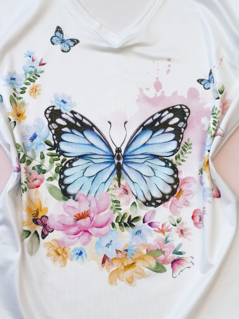 blusas borboletas