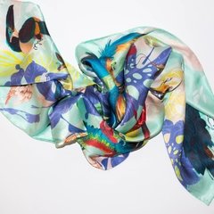 PAÑOLETA VUELO DE AVES - VALISSE · 100% SILK SCARVES · A PIECE OF ART ·