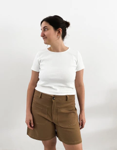 SHORT RITA MARRÓN - comprar online