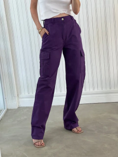 Pantalon Cargo Lupe violeta en internet