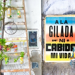 Afiche "A la Gilada..." en internet