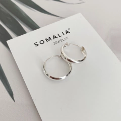 Aros de plata Mili 2cm
