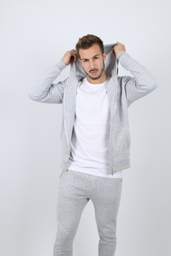 Campera de Frisa Clasica Gris en internet