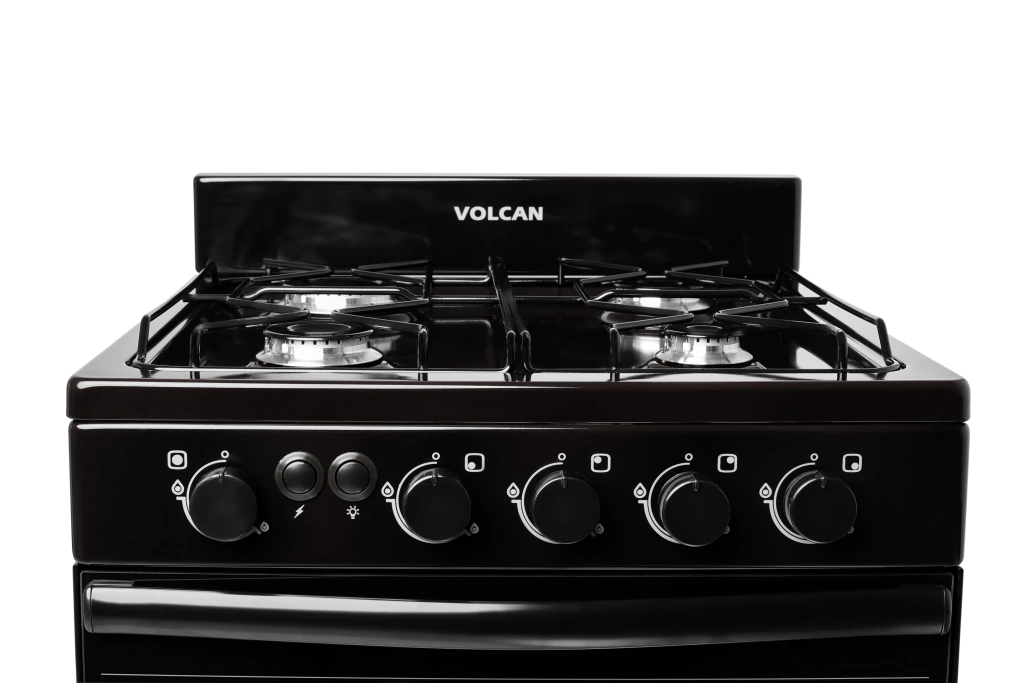 Cocina VOLCAN enlozada Marrón de 55 cm con encendido eléctrico