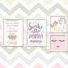 Quadro Infantil Sonhe Alto Unicórnio com 4