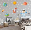 Adesivo de Parede Infantil Astronauta Estrelinhas