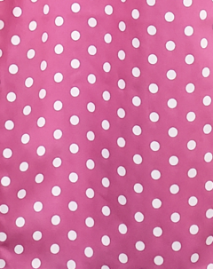 Pijama Menina Capri Tricoline Bolinha Pink - comprar online