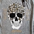 Remera Skull Print Grey soft (M/L) en internet