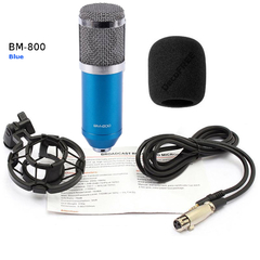 Microfone Condensador + placa de Áudio na internet