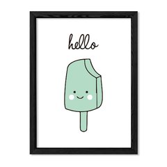 Cuadro Hello icecream aqua en internet