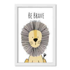 Cuadro Be brave lion - comprar online