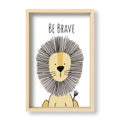 Cuadro Be brave lion - El Nido - Tienda de Objetos