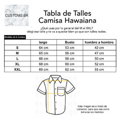 Camisa Hawaiana Blanca y Negra - comprar online