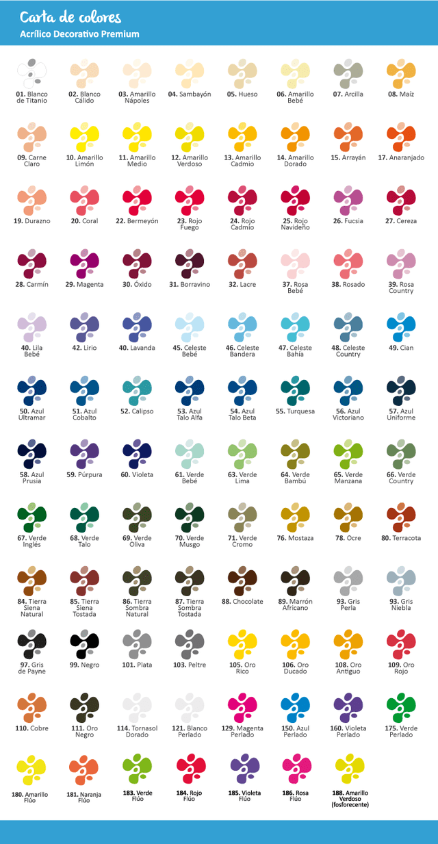 Como Hacer Color Carne Con Acrilicos Acrilico Decorativo Premium Eterna x50ml - kirashop