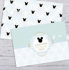 Kit imprimible Mickey Mouse silueta - comprar online