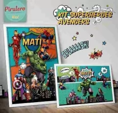 Kit Imprimible Avenger Super Heroes