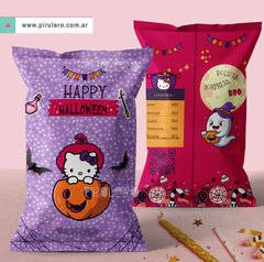 Chip Bag imprimible Hello Kitty Halloween 2