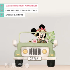 Marco Photo Booth Minnie Safari Jeep Para Imprimir - comprar online