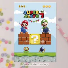Kit imprimible Super Mario Bros - Pirulero