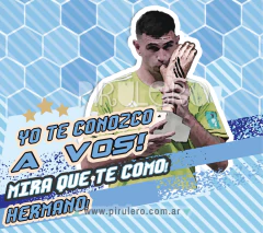 Plantillas Imprimibles Tazas - Dibu Martinez Mira que te como - tienda online