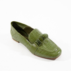 Sapato Mocassim Feminino Verde Isadora