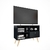 RACK DELOS DL880EN 1CAJON 1 ESTANTE NEGRO