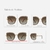 Óculos de Sol Antonella Nude Transparente - Pimenta Rosa | Óculos de sol e Armações