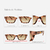 Óculos de Sol Eddie Animal Print Rosê