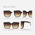 Óculos de Sol Brad Marrom Fosco Degradê - Pimenta Rosa | Óculos de sol e Armações