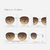 Óculos de Sol Hexagonal 2.0 Marrom Animal Print na internet