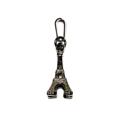pingente semijoia de Torre Eiffel banhado a ródio negro