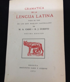 Gramática de la lengua latina - Precio Libro - Instituto Caro y Cuervo