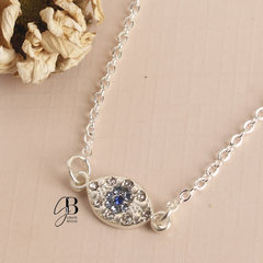 CO 227 - Collar ojo cubics (ACERO BLANCO)