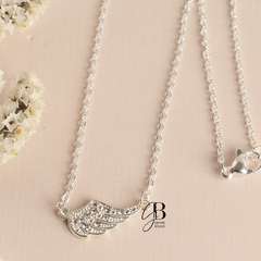 CO 228 - Collar ALA cubics (ACERO BLANCO)
